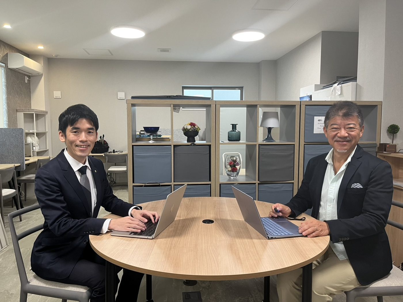 Seiju国際知財事務所 代表弁理士 北村光司先生と、思考整理の参謀 窪田成功の対面での対話